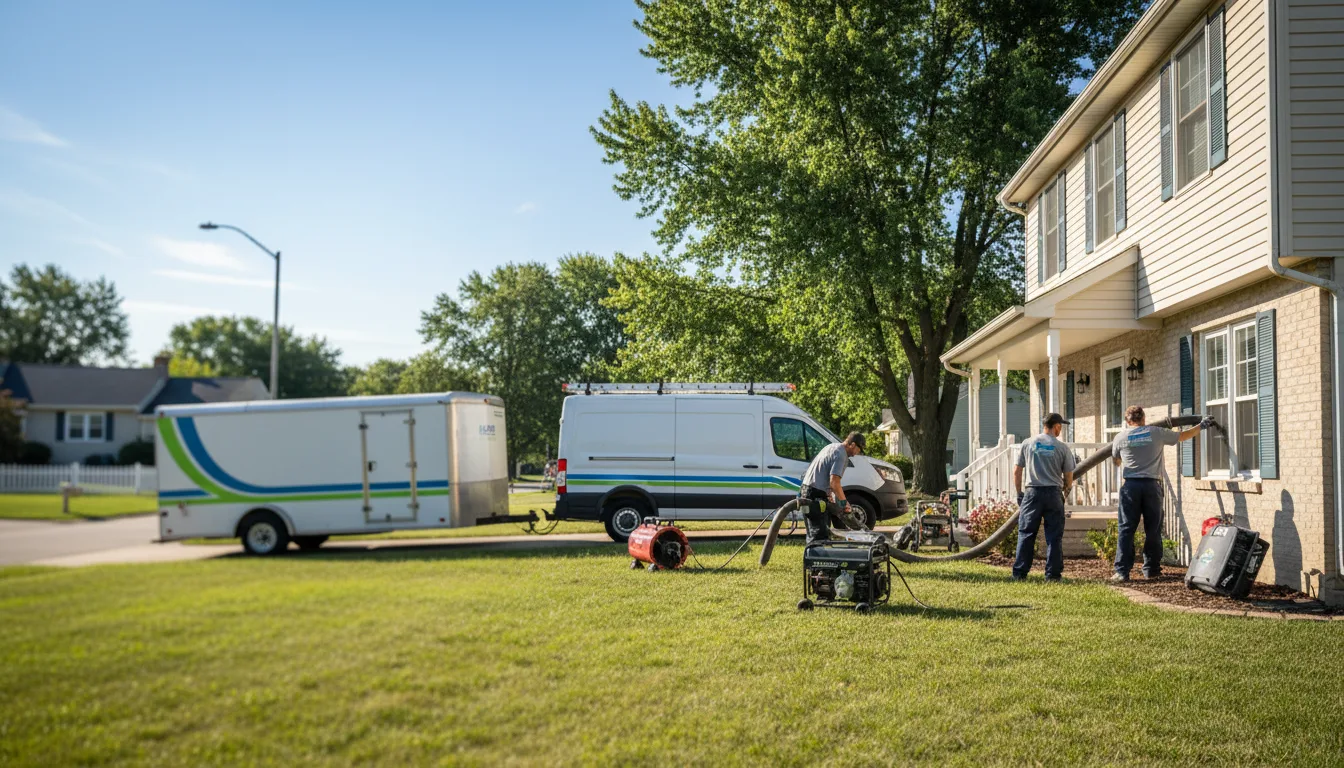 Flooded Basement Restoration And Cleanup With Repair in Elsie, MI near me